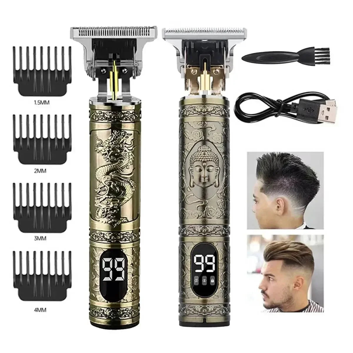 T9 LCD Rechargeable Electric Hair Clipper & Trimmer for Men
