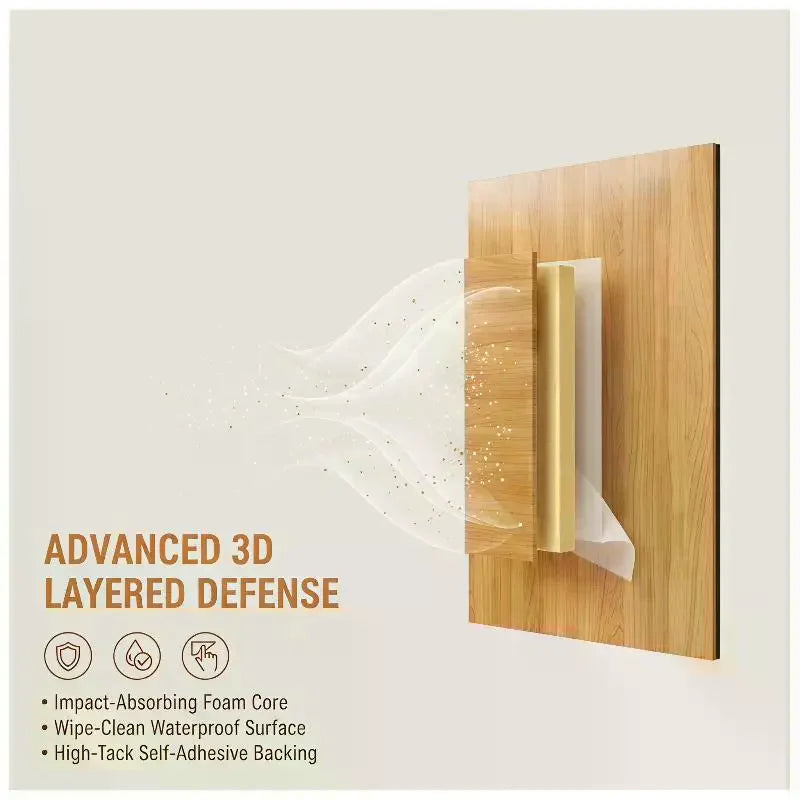 3D Slat XPE Foam Wall Panels – Self-Adhesive Sound Absorbing