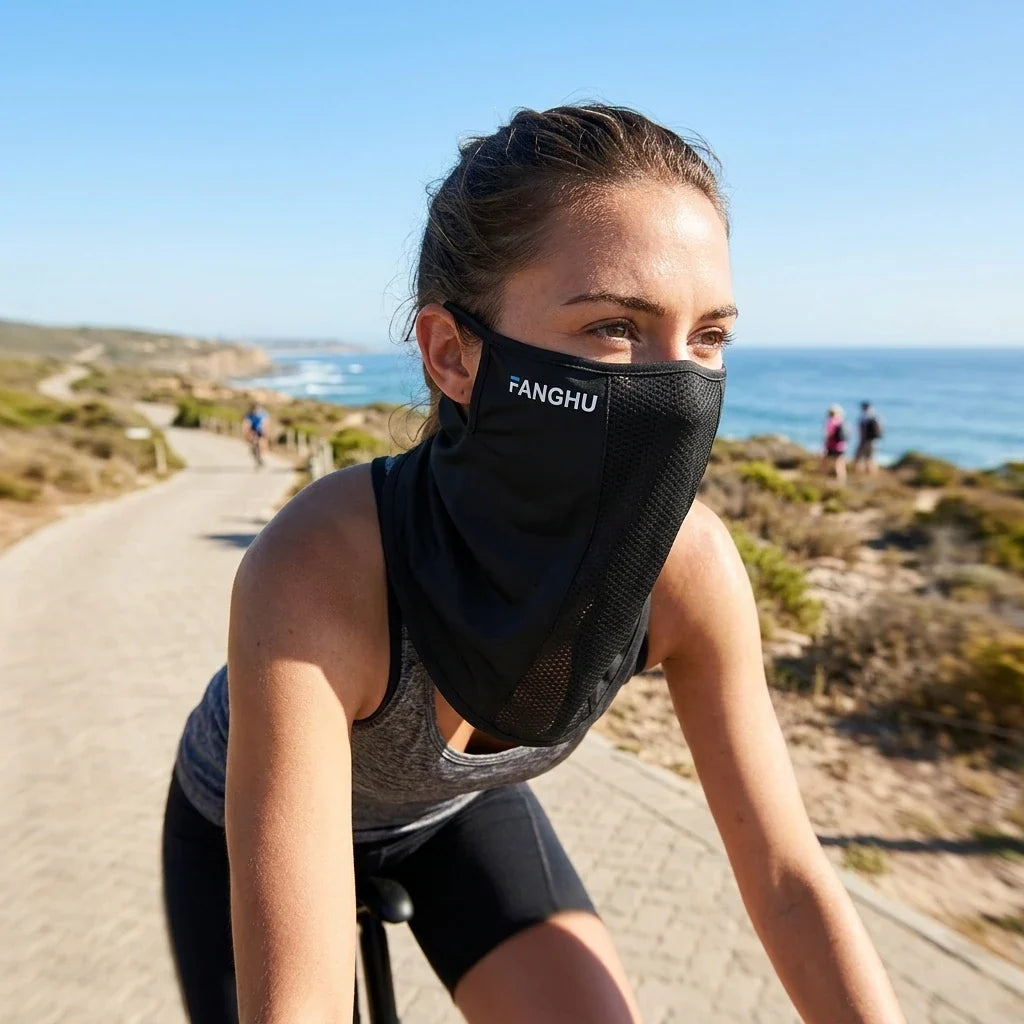 UPF50+ Sun Protection Face Mask – Ice Cooling Fabric