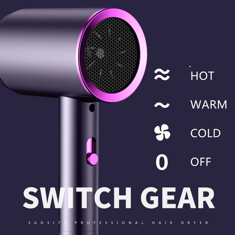 Professional Ionic Hair Dryer – Hot & Cold Air, Salon-Grade