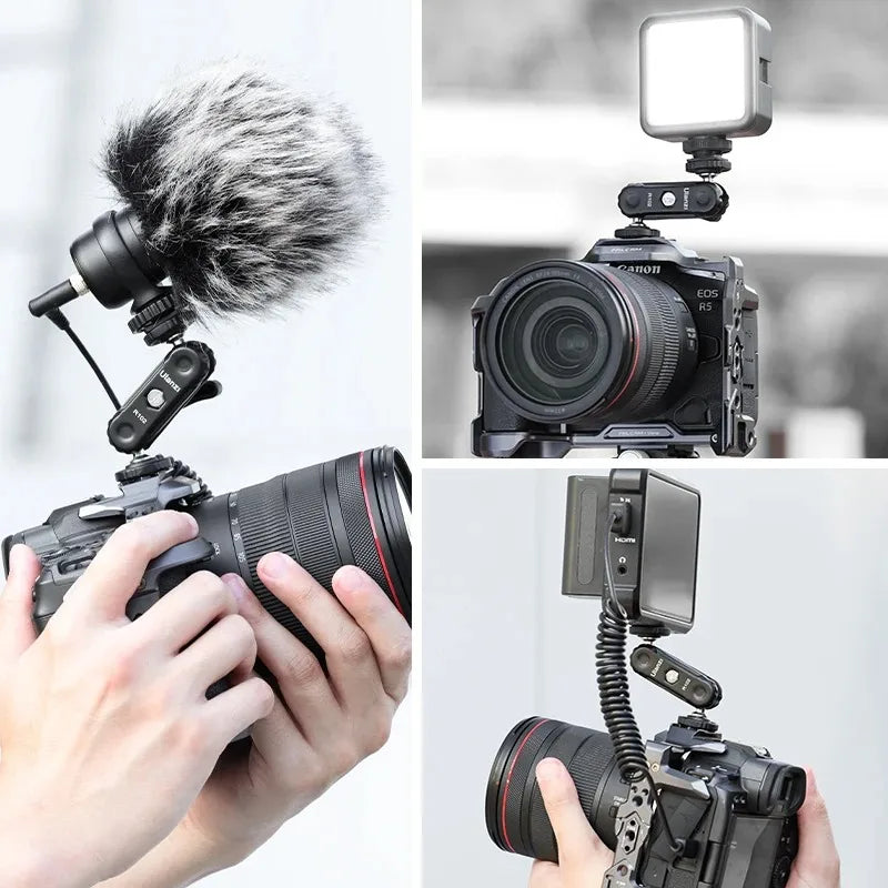 R102 Metal Magic Arm Double Ball Head 360° 1/4" Camera Mount