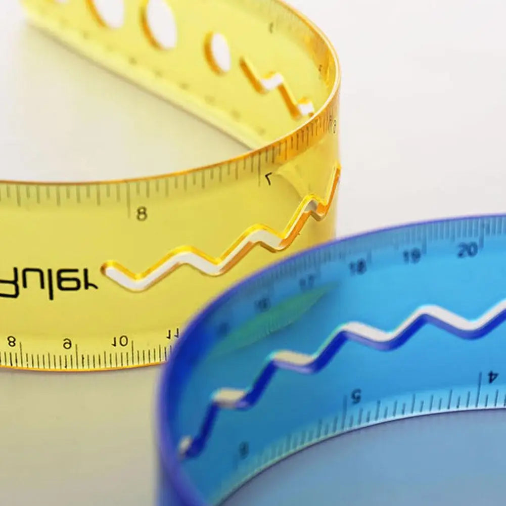 30cm Flexible Folding Ruler – Soft Plastic Student Ruler