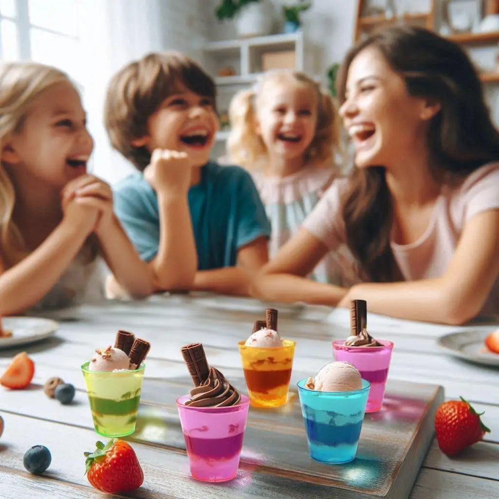 Shot Glass Disposable Clear Hard Plastic Cups Jelly Cup Party