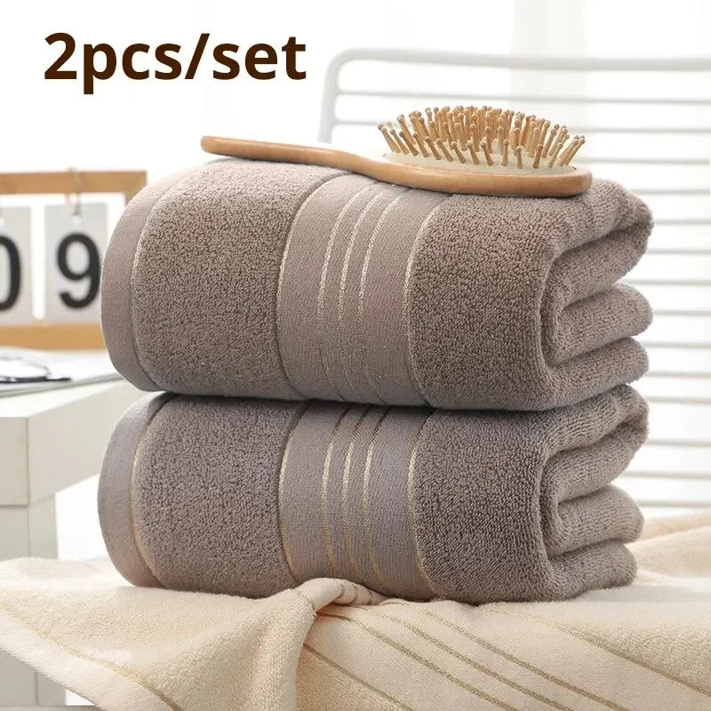 100% Cotton Embroidered Face Towels – Soft & Absorbent 2-Pack