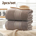 100% Cotton Embroidered Face Towels – Soft & Absorbent 2-Pack