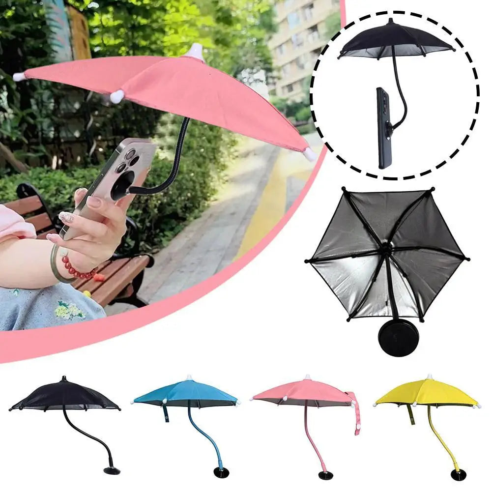 Magnetic Phone Sunshade Umbrella | 360° Outdoor Sun Cover