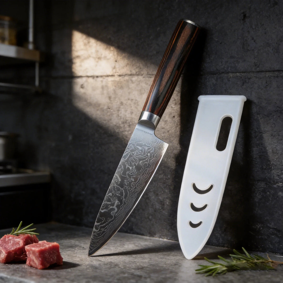 Damascus Steel Kitchen Knife – Japanese Boning Knife