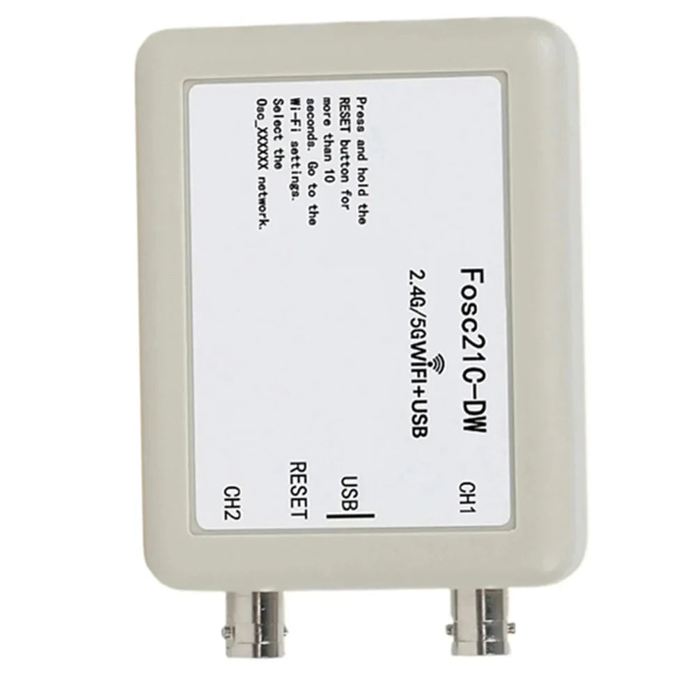 Fosc21C-DW Dual-Band WiFi USB 2-Channel Oscilloscope 2.4G/5G