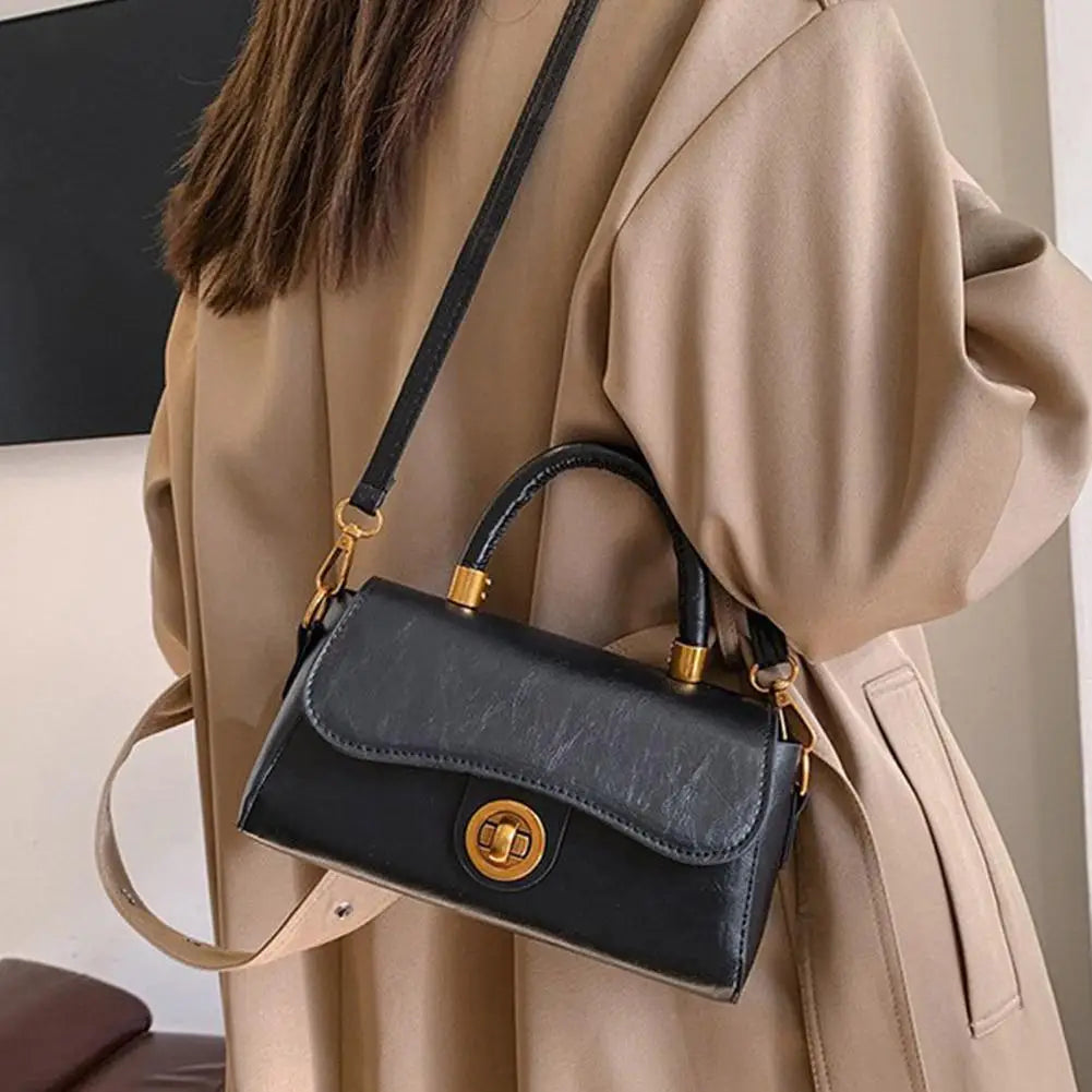 Women's PU Leather Slouchy Tote Shoulder & Crossbody Bag