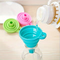 5-Pack Collapsible Silicone Funnels – Foldable Mini Funnel Set