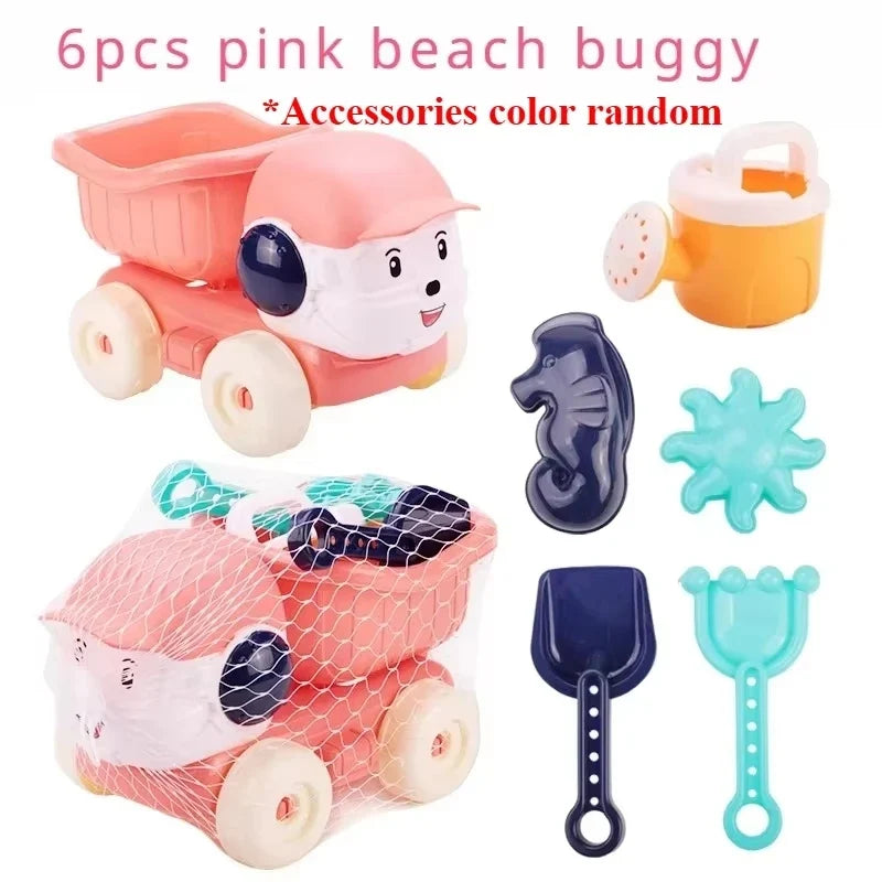 Kids Beach Sand Toys Set – Shovel, Sprinkler & Car Model