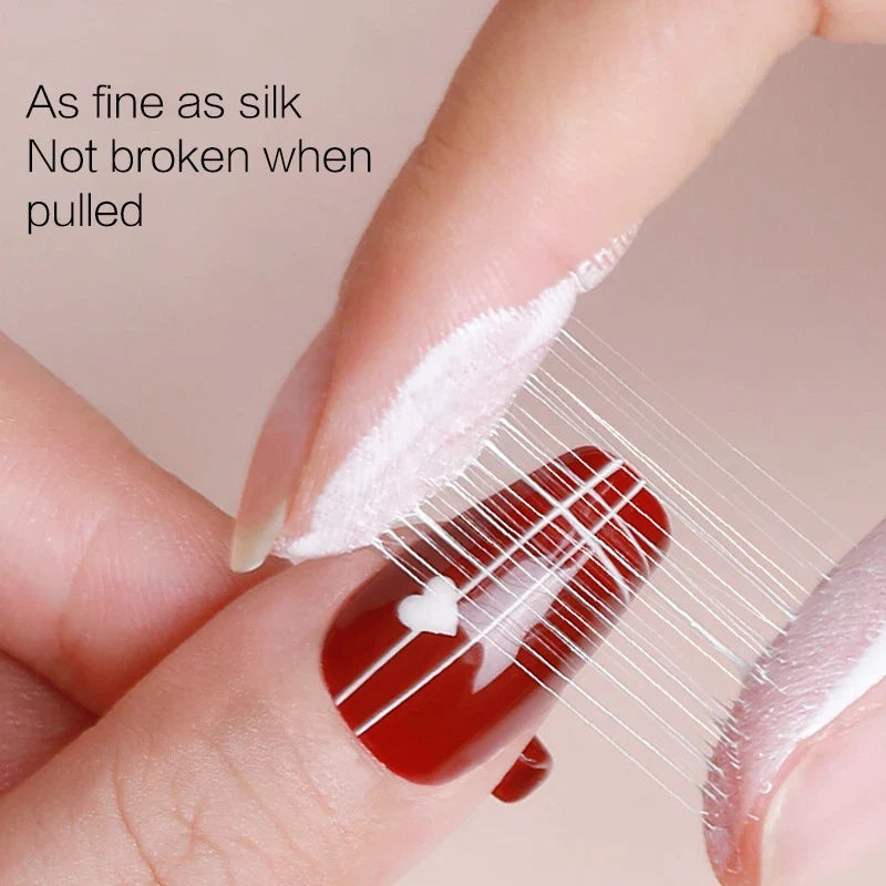 Nail Art Drawing Gel – Black & White Line Carving Set (2 Pcs)