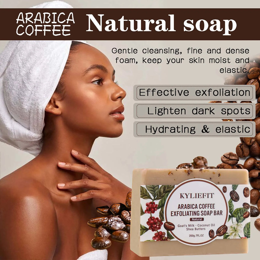 AILKE Arabica Coffee Exfoliating Soap | Coconut Oil & Shea Butter