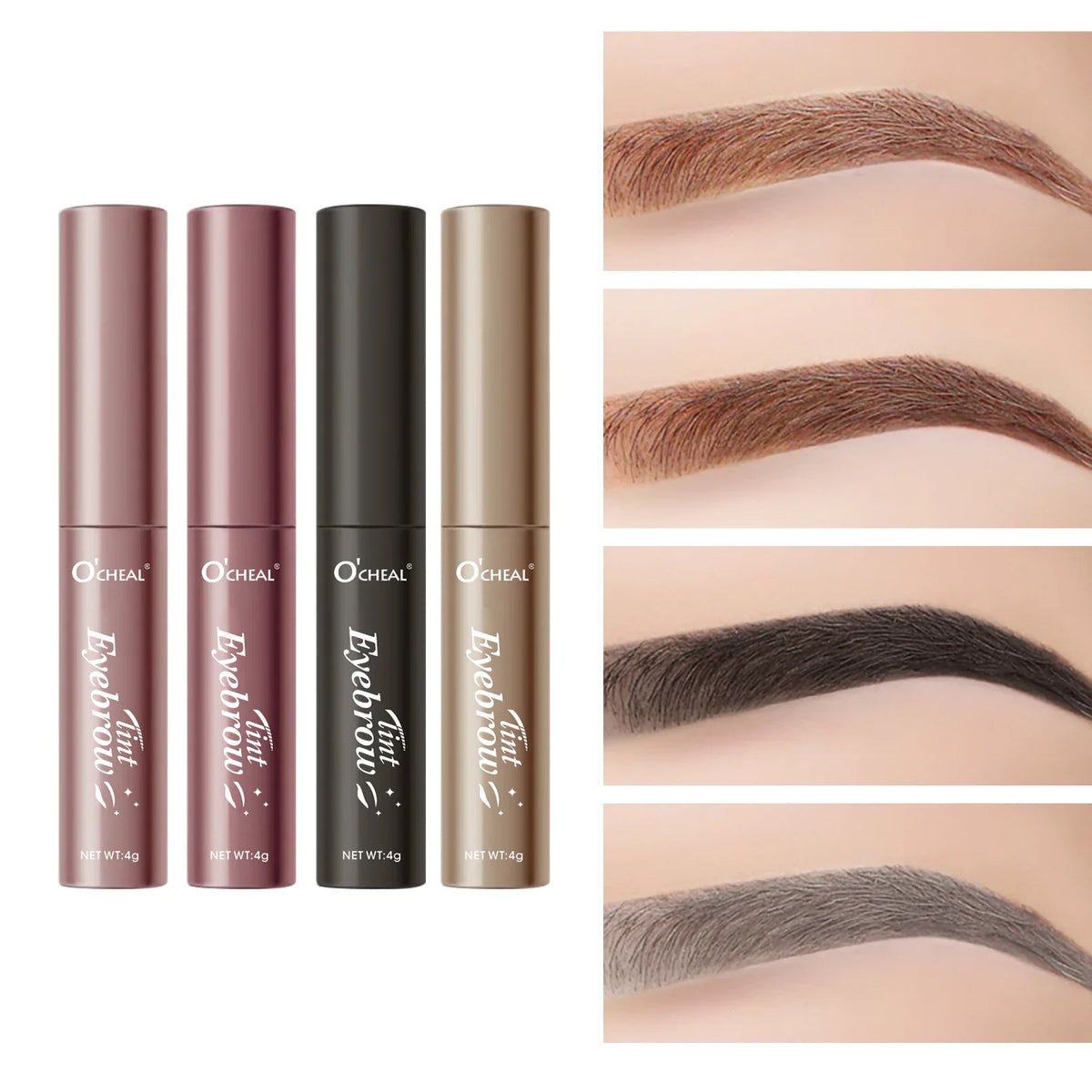 O'Cheal Eyebrow Gel – 4 Colors, Waterproof, Long-Lasting
