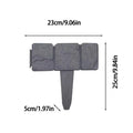 Faux Stone Garden Edging Border | Plastic Landscape Fence Panel