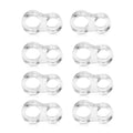 No-Drill Transparent Silicone Door Stopper Wall Protector 4-Pack