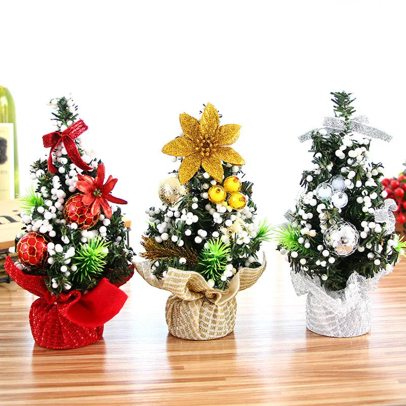 Christmas Tree Mini Table Decoration Children Small Decorative Ball