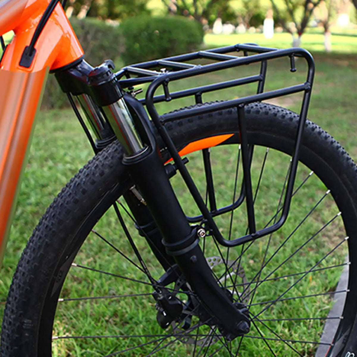 Mountain Bike Front Rack – 25kg Steel Cargo Carrier