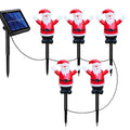 Solar-powered Santa Claus Ground Plug Light LED Waterproof Garden