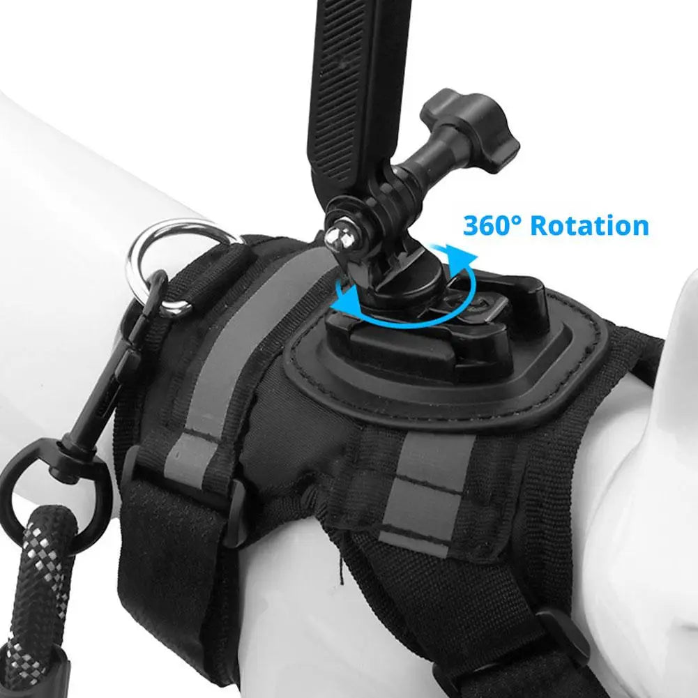 Pet Action Camera Harness Mount – GoPro, DJI & Insta360