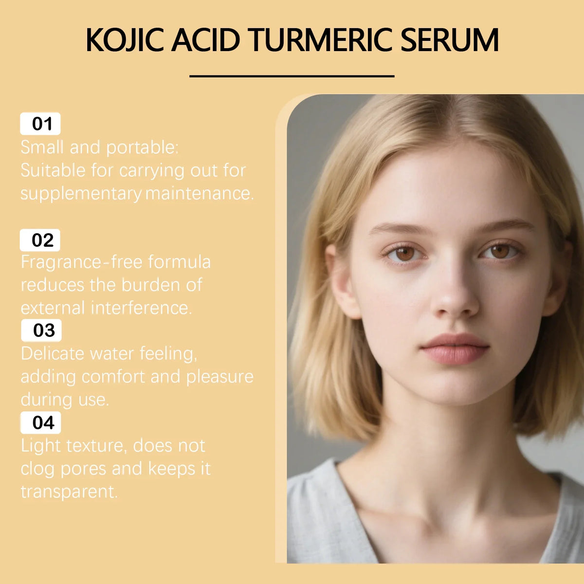 Kojic Acid & Turmeric Exfoliating Serum Spray | Skin Care