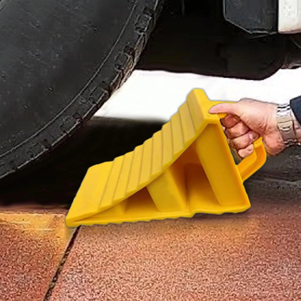 Anti-Slip Wheel Chocks – ABS Tire Stopper for Cars, RVs & Trucks