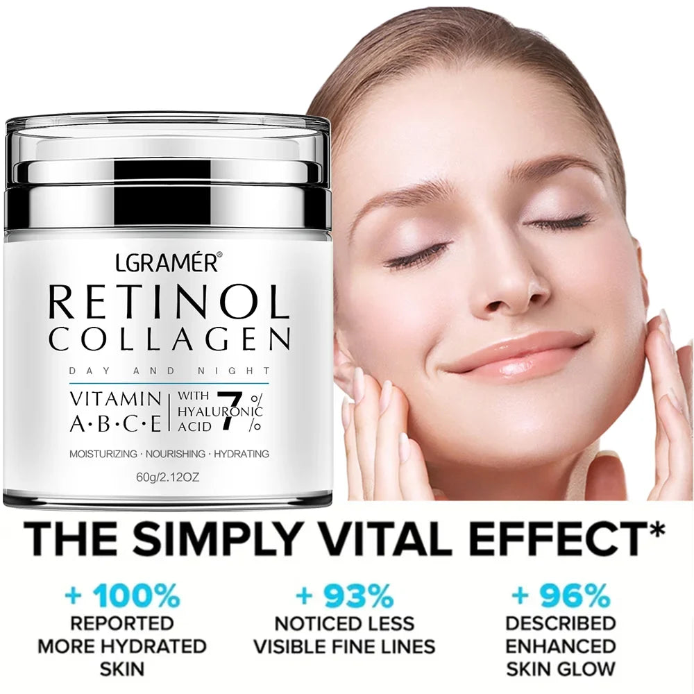 REAROYA Retinol Anti-Aging Face Cream – Collagen & Hyaluronic 60ml