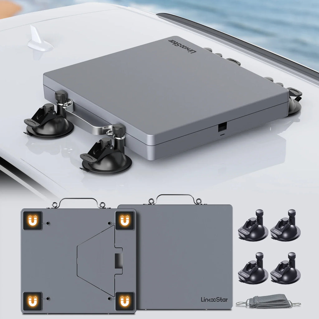 Starlink Mini Hard Case – Anti-Hail Cover & Suction Mounts