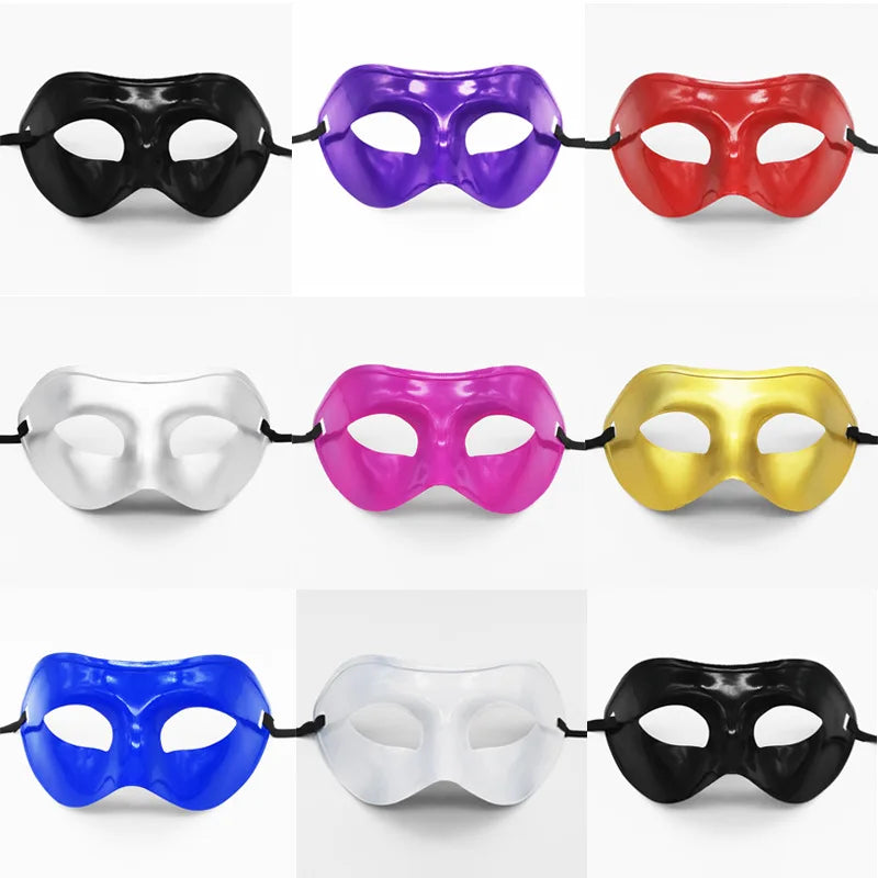 Men's Half Face Spray Painting Gentleman Jazz Performance Ball
