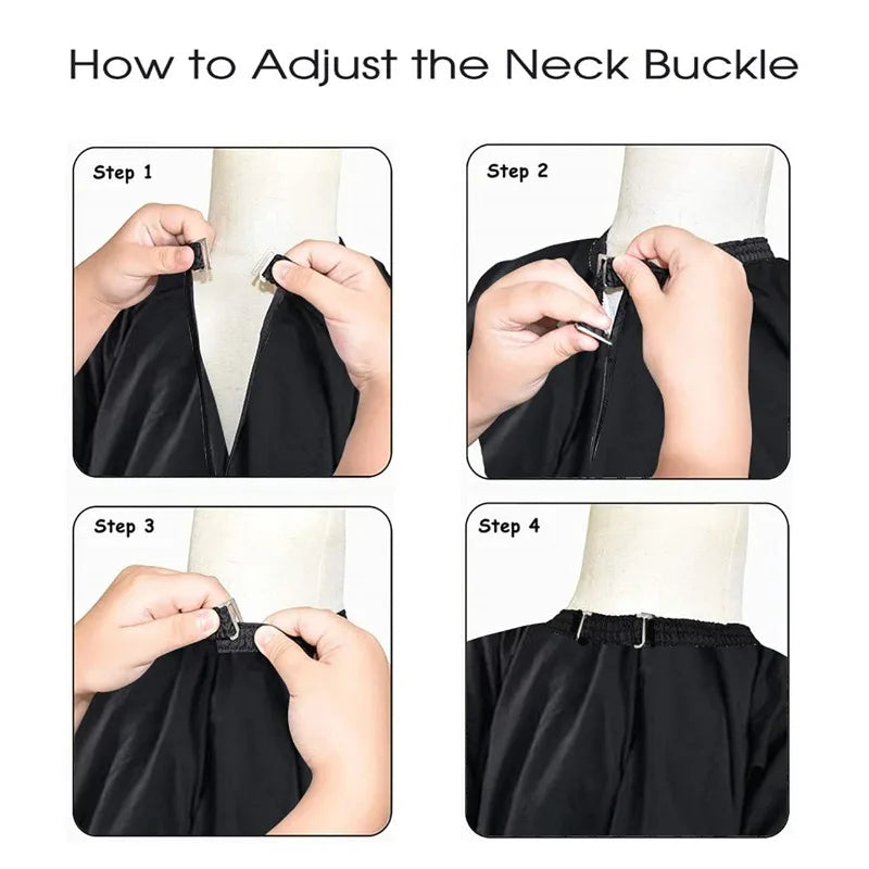 2-Pack Antistatic Hair Cutting Cape & Barber Apron Set
