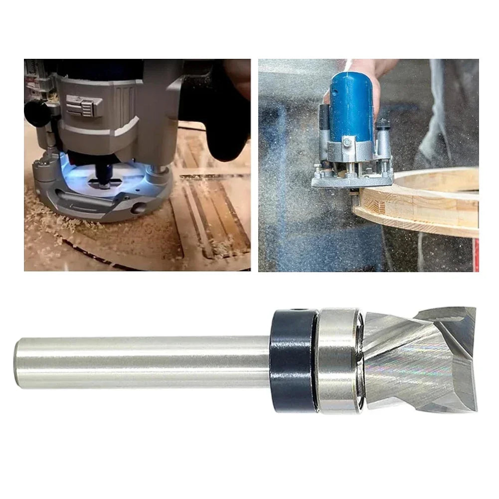 12.7mm Spiral Flush Trim Router Bit with Bearing | Wood Milling