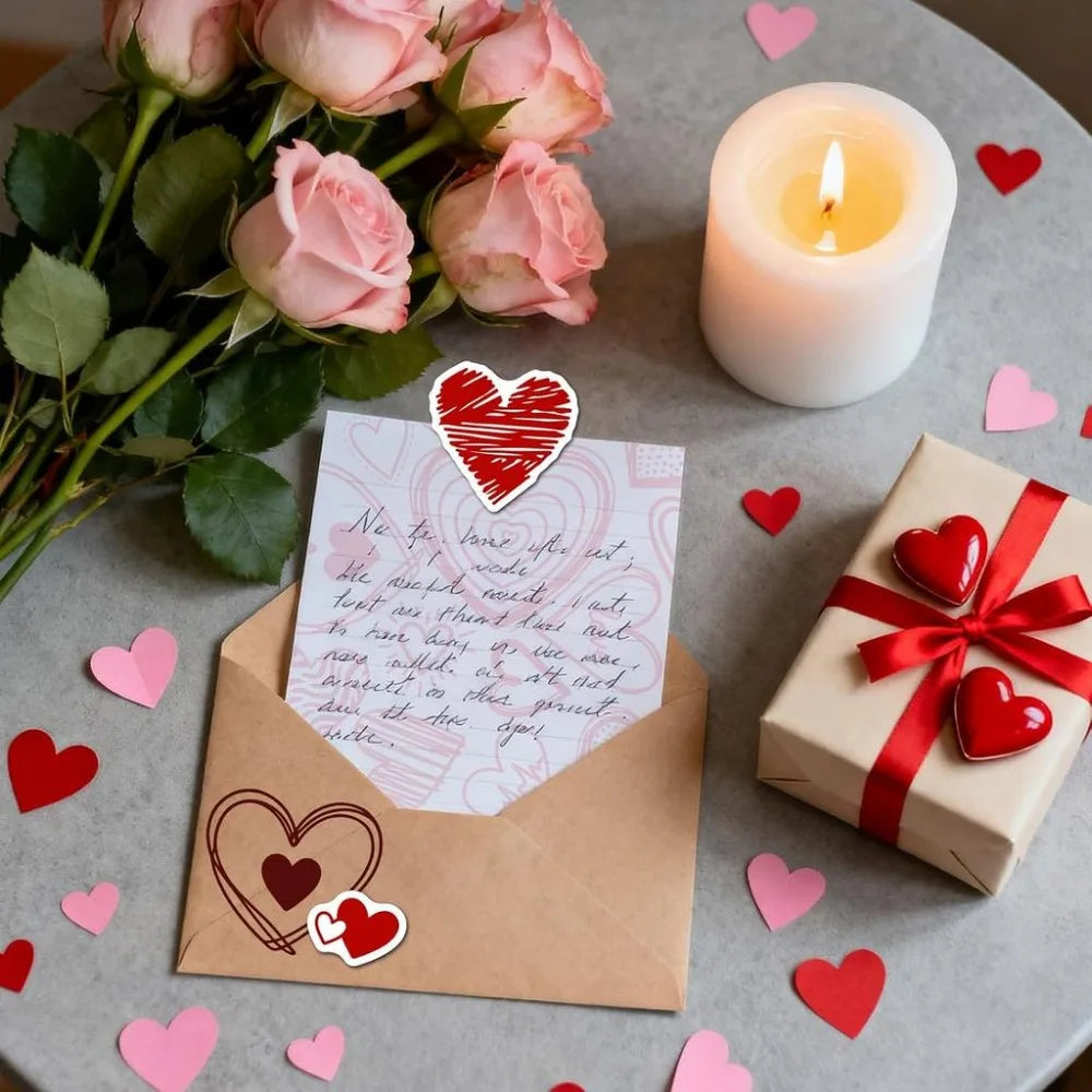Heart Clear Stamps & Metal Cutting Dies for Card Making