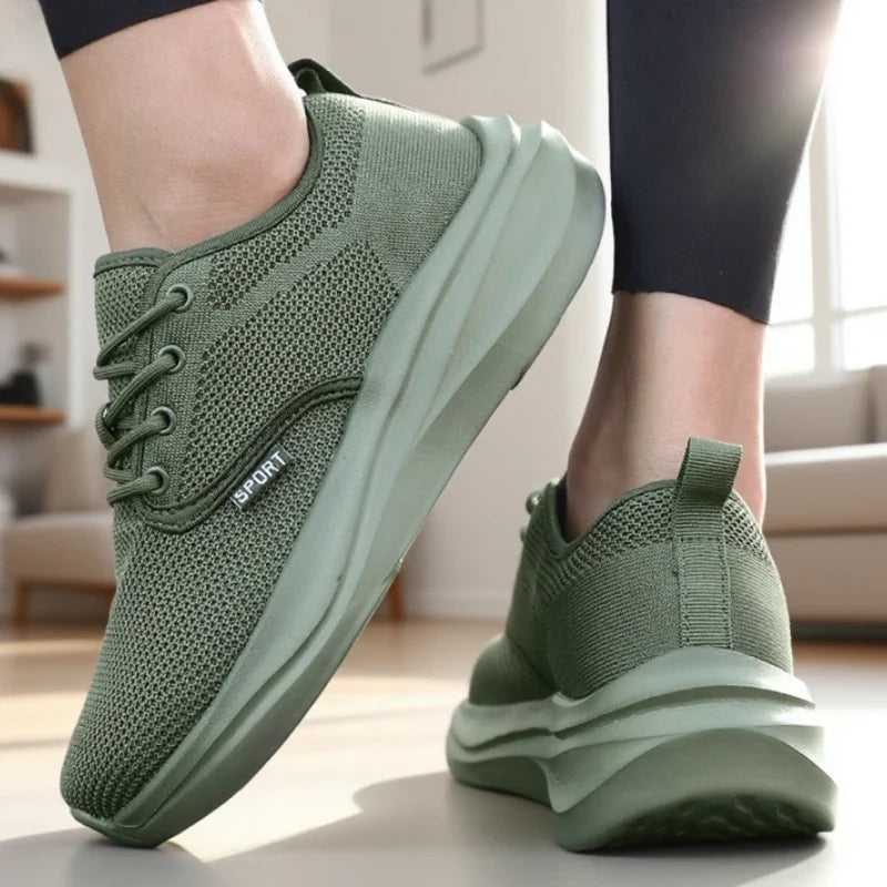 Women's Breathable Mesh Wide Toe Fitness Sneakers | ZULIWAGN