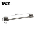 No-Drill Stainless Steel Towel Rack & Bathroom Shelf Organizer