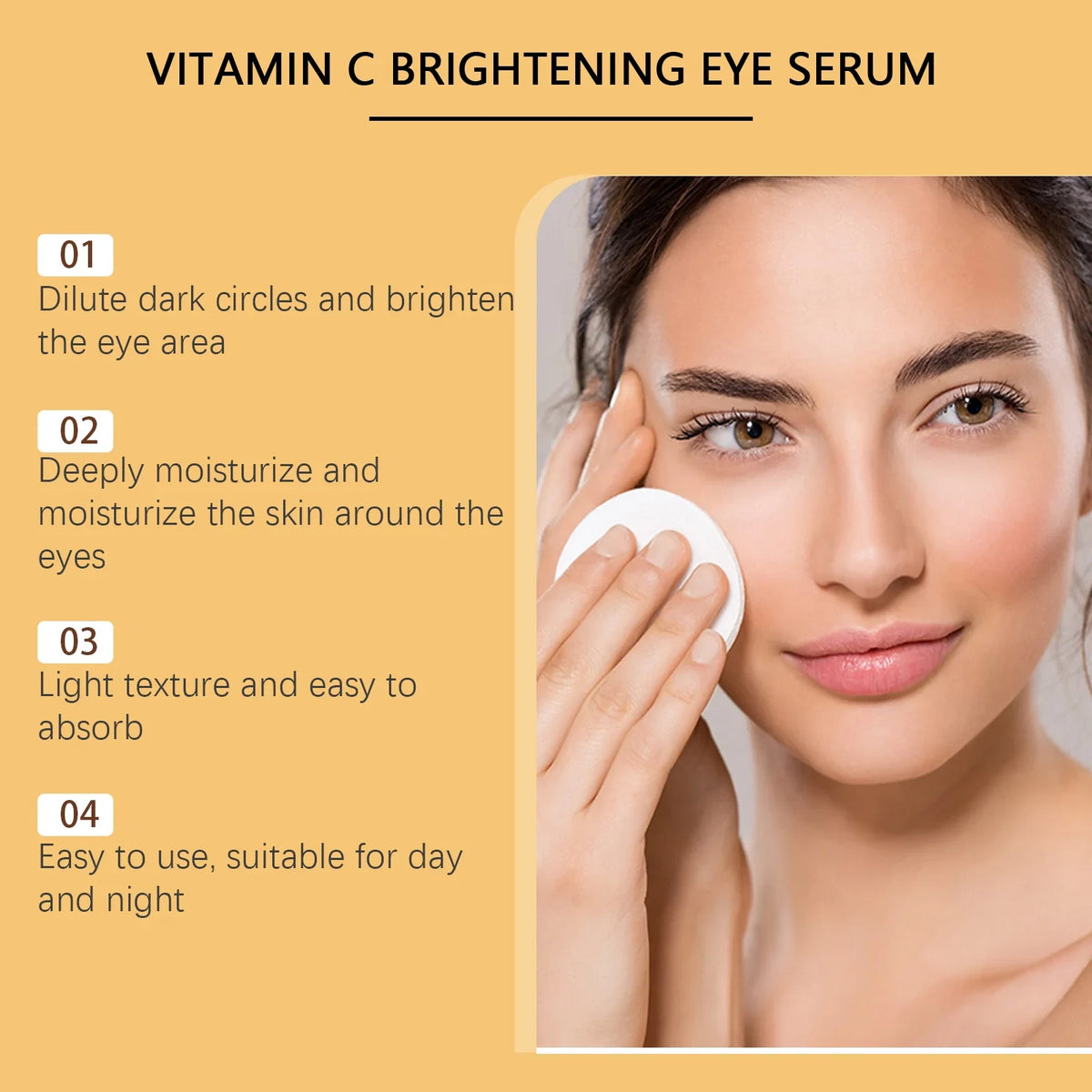 Vitamin C Eye Cream – Brighten, Firm & Hydrate Under Eyes