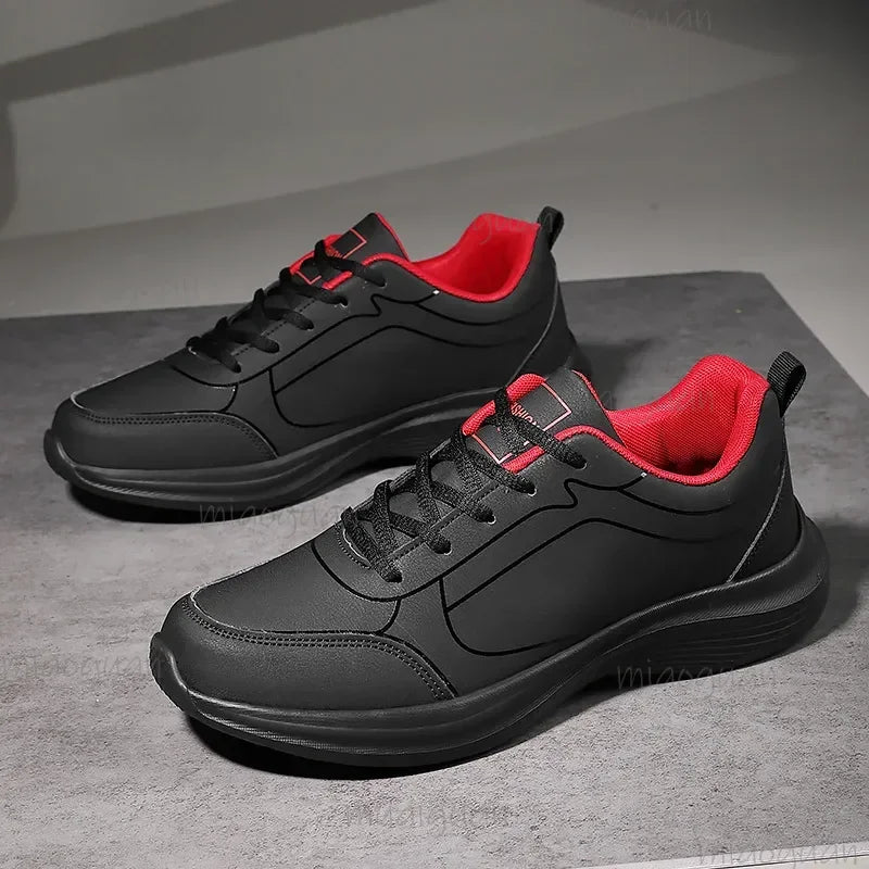 Men's Lightweight Breathable Sneakers – Non-Slip Lace-Up Shoes