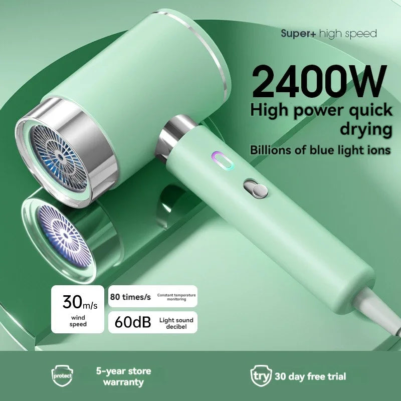 URGGU 2400W Ionic Hair Dryer – Hot Cold Air, 3-Speed Ceramic