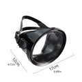 Oval Freediving Mask – Panoramic Tempered Glass Snorkel Goggles
