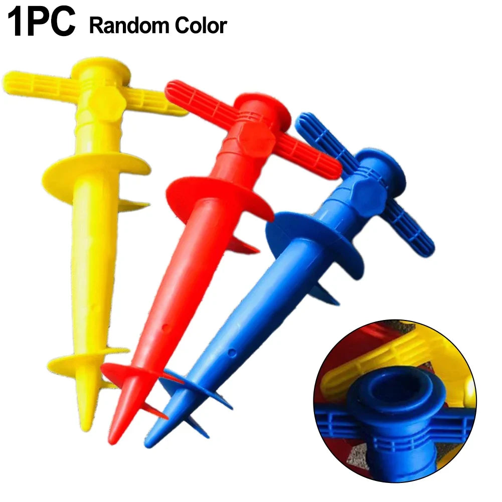 Umbrella Bases Floor Fork Spikes Adjustable Sun Beach Patio 31x17cm