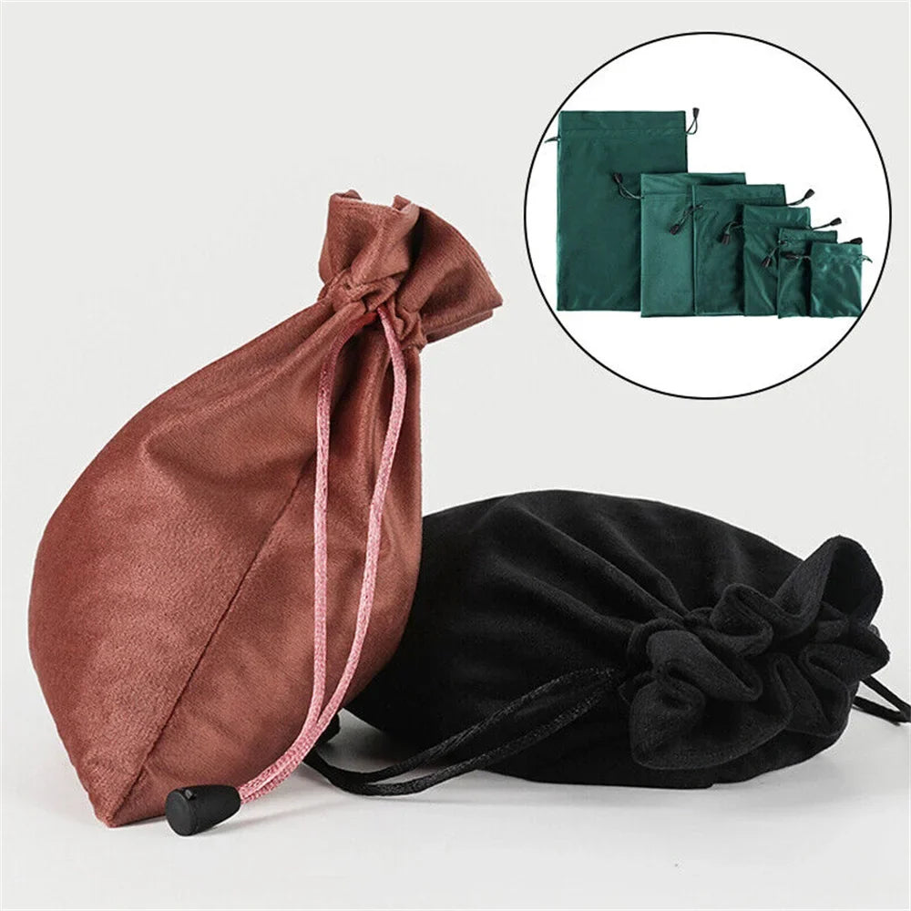 6 Sizes Bags Linen Drawstring Bag Pouches Cloth Christmas Jewelry