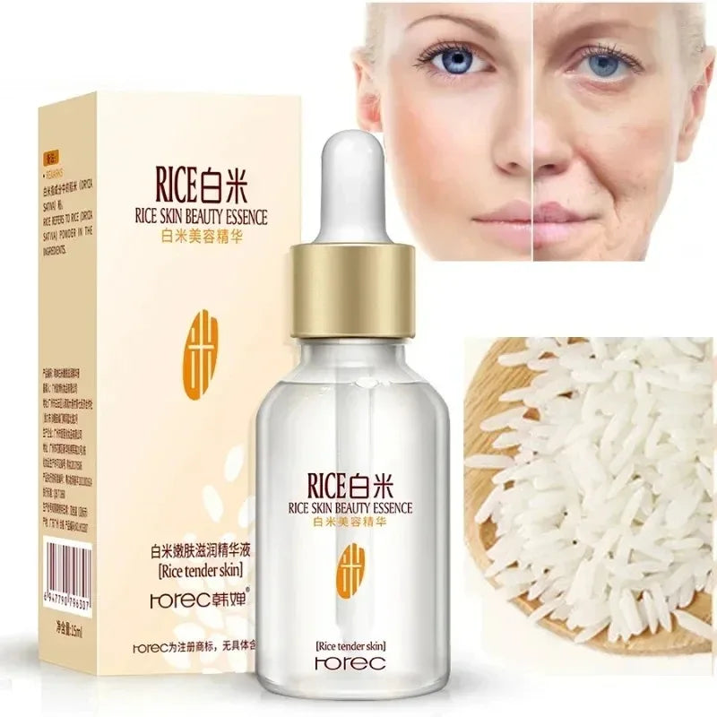 REAROYA White Rice Face Serum – Brighten, Firm & Shrink Pores