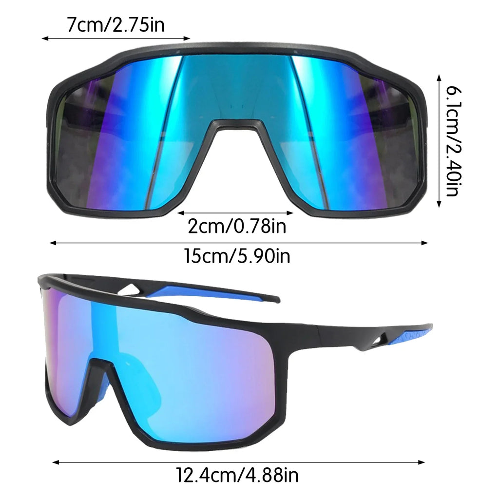 Windproof Cycling Glasses UV400 Large Frame Sports Sunglasses