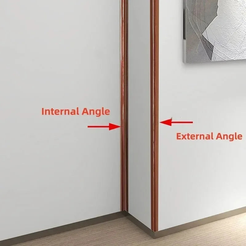 Self-Adhesive Wall Corner Trim Strip | PVC Decorative Molding