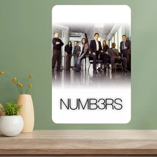 Numb3rs TV Show Metal Poster Sign | Retro Aluminum Wall Art
