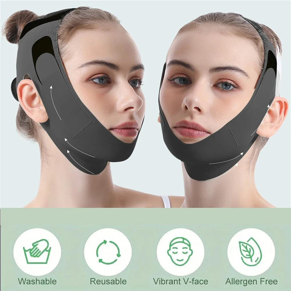 V Line Chin Strap Face Lift Mask – Reusable Double Chin Reducer