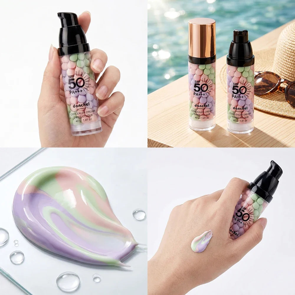 3-Color Correcting Primer & Concealer Cream – Brightening Base