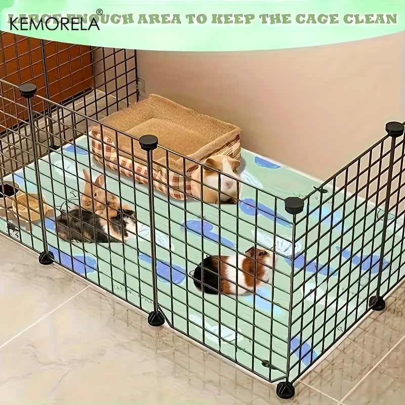 2-Pack Washable Reusable Pet Cage Pads for Small Animals