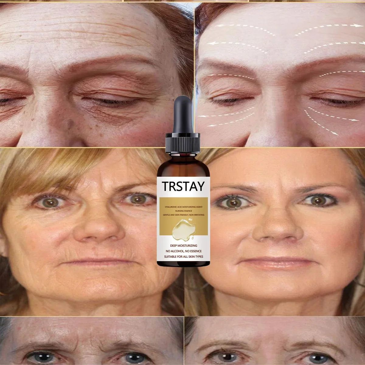 Snail Extract Serum Face Essence Anti Wrinkle Hyaluronic Acid Aging