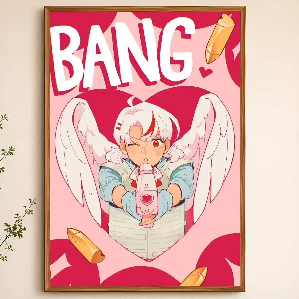 Anime L-Love Bullet Waterproof PVC Wall Poster – Peel & Stick HD