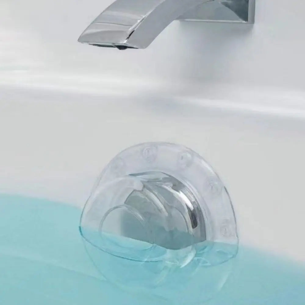 Transparent PVC Bath Overflow Drain Cover Anti-overflow Water Stop